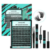 AMZGIRL LASH packaging and kit contents for easy at-home lash extensions.