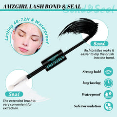 AMZGIRL lash remover safely dissolves adhesive for easy cleanup.