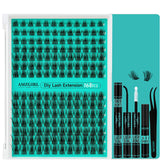 AMZGIRL LASH cluster extensions kit for easy DIY glamour and natural lash blend