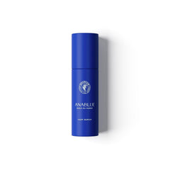 Anablue Hair Serum non-oily finish shown on sleek strands.