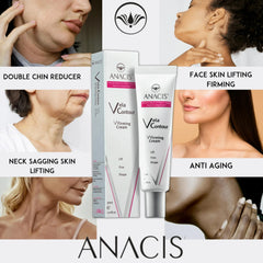 Anacis Advanced Neck Cream application on forearm demonstrates quick absorption and deep hydration
