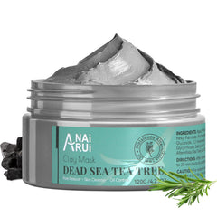 ANAI RUI Dead Sea Mud Mask with tea tree oil aids clear pores.