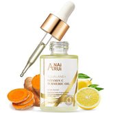 ANAI RUI Squalane Vitamin C Turmeric facial oil bottle delivers lightweight hydration