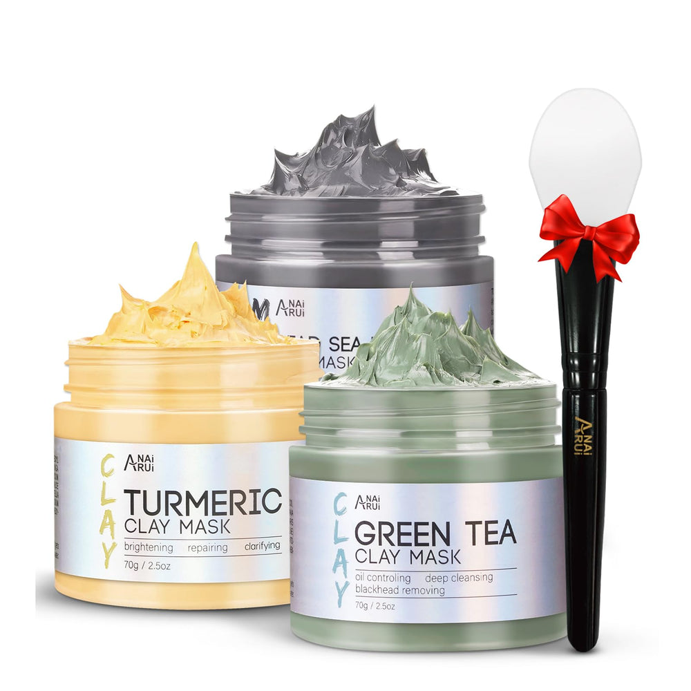 ANAI RUI turmeric clay mask application for radiant, balanced skin and refined pores.