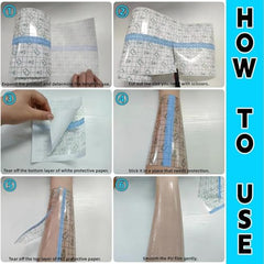 ANAMPION tattoo bandage applied on skin close-up with secure adhesion