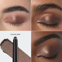 Anastasia Beverly Hills GLIDR Shadow Stick Cocoa Drip swatch reveals rich pigment in one swipe