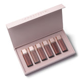 Anastasia Beverly Hills Lip Velvet Gift Set front view with six nude shades for versatility