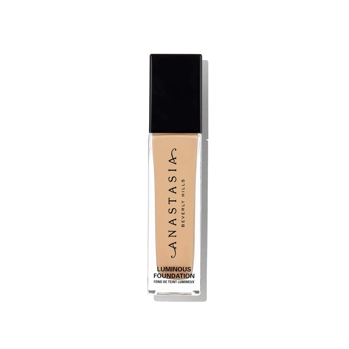 Anastasia Beverly Hills Luminous Foundation 200W bottle-pump delivers radiant, skin-like coverage.