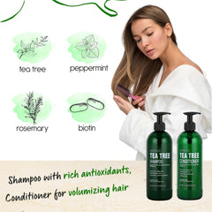 AnatoliaDaphne Tea Tree Conditioner bottle for smooth, moisturized hair.