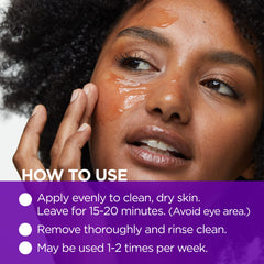 Andalou Naturals BioActive 8 Berry Mask ingredients chart highlighting berry complex and stem cell science