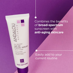Texture swatch shows smooth, lightweight serum ready to mix with your moisturizer