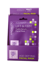Andalou Naturals Instant Lift & Firm mask front view delivering hydration and radiance
