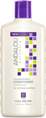 Andalou Naturals Lavender and Biotin Full Volume Conditioner bottle for thicker hair