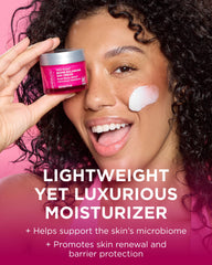 Andalou Naturals Rose-Biotic Blend packaging highlights soothing skincare.