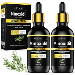Andelusita 5% minoxidil bottle with rosemary and biotin for hair support