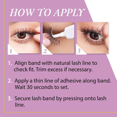 Andrea False Lashes Style 45 curls enhance eye openness.
