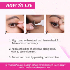 Andrea Two of a Kind Lashes 53 Clear Band offers lightweight comfort