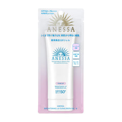 Anessa Tone Up Brightening UV Sunscreen Gel 90g front view, ideal makeup base