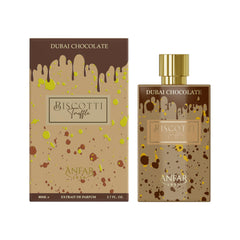 Anfar 1950 Dubai bottle with biscotti notes for evening wear.