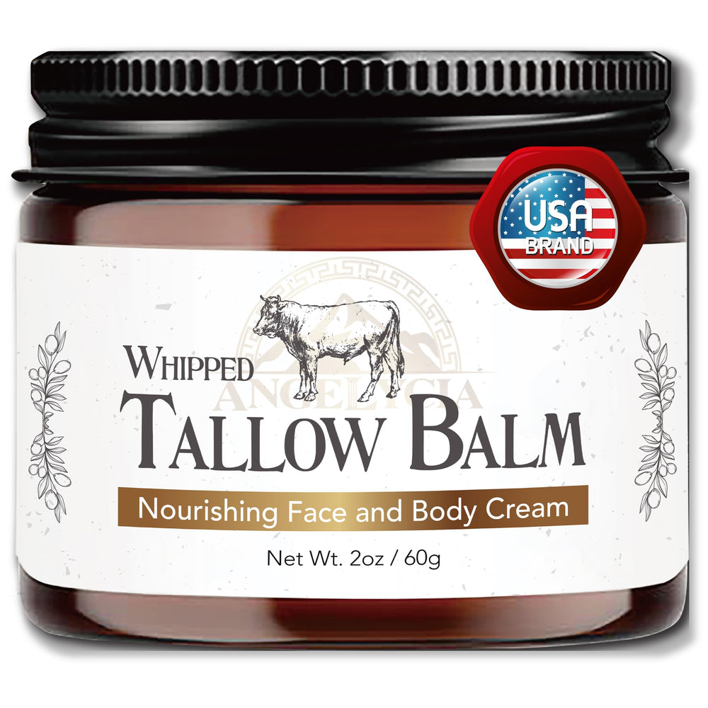 ANGELYCIA beef tallow jar ideal for dry skin care.