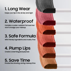 Anguishil lip stain waterproof formula resists fading during meals and drinks.