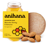 ANIHANA shampoo bar for regular hair with Manuka honey and almond for a refreshing cleanse