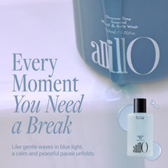 ANILLO Shower Time Parfum Mist spray on arm shows quick, light fragrance