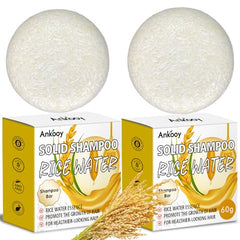 ankoooy rice water shampoo bar pack front view ideal for travel-friendly cleansing