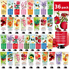 ANKOOOY 36-pack body lotion set with honey fragrance for daily moisture.