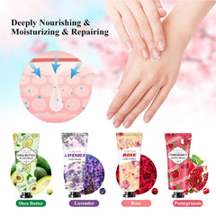 ANKOOY Avocado hand cream highlighting nourishing plant extracts for dry hands.