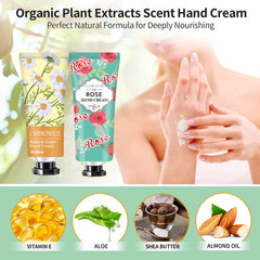 ANKOOY Cherry Blossom hand cream tube with luxurious scent and hydration.