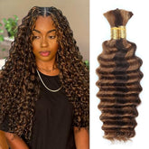 Anmanbeauty braiding hair 18inch deep wave, no weft for natural knotless styles.