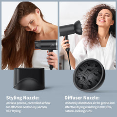 ANNE BETTY hair dryer with concentrator for precise styling.
