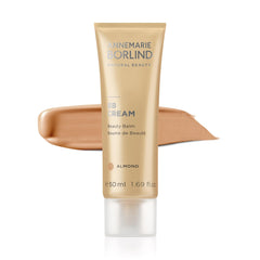 ANNEMARIE BÖRLIND BB CREAM almond tinted bottle offers lightweight coverage and protection