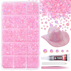 anoleair light pink rhinestones kit for vibrant craft projects