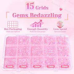anoleair jelly resin rhinestones in 2–6mm mix for versatile decorating