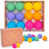 Anovina bath bomb gift set for women, spa ready presentation inviting relaxation