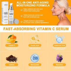Anroha Vitamin C Serum dropper closeup shows precise application.