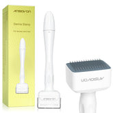 ANSIOVON Derma Stamp close-up with micro-needles for at-home skin texture improvement.