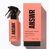 ANSWR Brazilian keratin treatment bottle for at-home smoothing and frizz control.