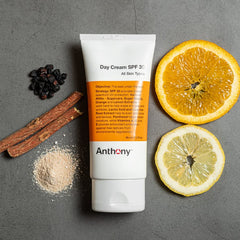 Anthony Day Cream SPF 30 pump-dispense demonstrates easy, quick daily application