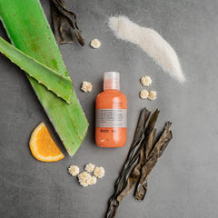 Anthony Facial Scrub with aloe and chamomile soothing the skin during use.