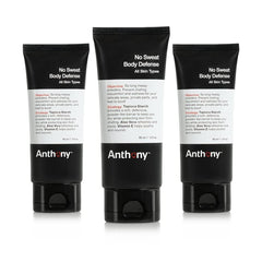 Anthony No Sweat cream-to-powder texture shown for a smooth, quick-dry finish.