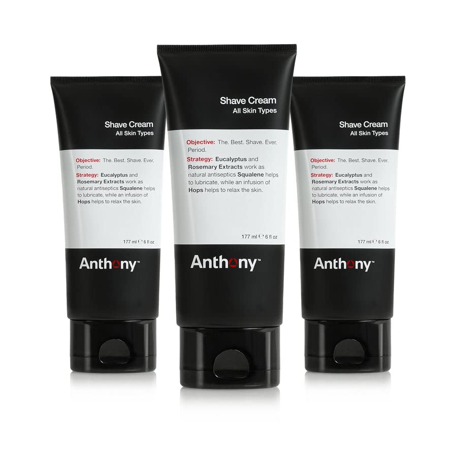 Anthony Shaving Cream for Sensitive Skin delivers a closer shave with a smooth glide.