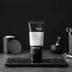 Anthony Shaving Cream cools on contact for a refreshing shave.