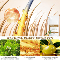 Anti-Hair-Fall Shampoo nourishes hair roots for stronger-looking strands.