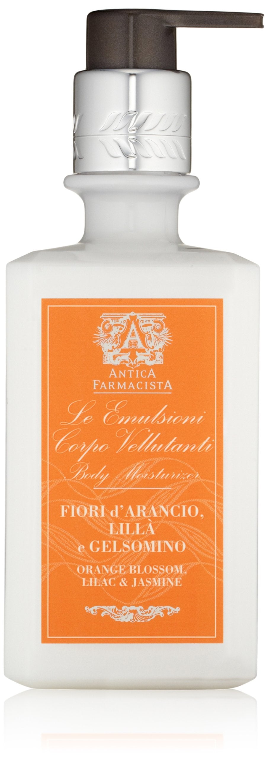 Antica Farmacista Body Moisturizer with orange blossom fragrance delivers daily hydration and scent.