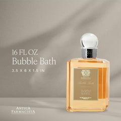 Close-up of rich foam from Antica Farmacista Bubble Bath