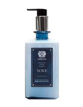 Antica Farmacista Wave bottle close-up, ocean-inspired scent and refreshing hydration.