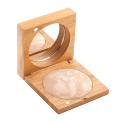 Antonym Cosmetics baked foundation Medium/Beige swatch enhancing coverage and minimizing pores
